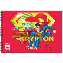 2 Adet  Superman 25*35 15 Yp. Spiralli Resim Defteri