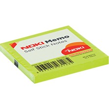 4 Adet   Noki Memo 75X75 mm Post It Yapışkanlı Not Kağıdı