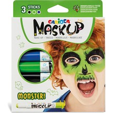 3 Adet  Carioca Yüz Boyası 6g 3 Renk Monster