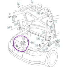 Özgürce Seat Toledo 99/05 Uyumlu Kaput Dış Açma Mandalı, Güvenli ve Dayanıklı