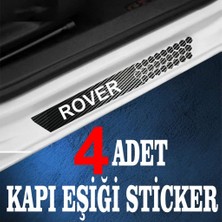 Rover Özel Oto Kapı Eşikleri Sticker Karbon 4 Adet