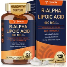 Totaria R Alpha Lipoic Acid 600MG - Stabilized Ala Supplement For Neuropathy Support, Nerve Health, Nervous
