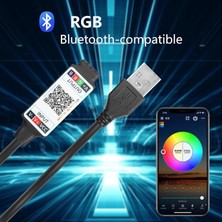 Lumindra Mini Rgb Bluetooth Denetleyicisi,usb 5V Bluetooth LED Işık Kontrol CIHAZI,2835 5050 Cob Rgb Şerit Işığı Için