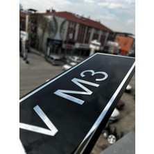 Özgürce Şık Siyah Yazılı Dekor Plakası, Otomobiliniz Için Harika Bir Dokunuş