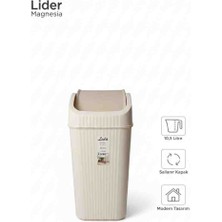 Çöp Kovası Sallanır Kapak 10,50 Lt Ekru ( Krem)