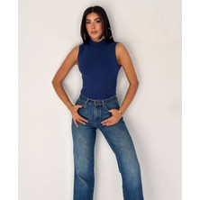 Noa Noa Balıkçı Yaka Sıfır Kol Crop Bluz