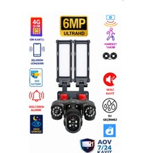 Linas Sokak Lambalı 4g   2 Kameralı  Güvenlik Kamerası