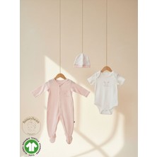 Honeybean %100 Organik Pamuk 3’lü Yenidoğan Hastane Çıkışı Seti