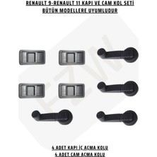 Özgürce Renault R9-R11 Broadway Spring Faırway Kapı Iç Açma ve Cam Kolu Takımı