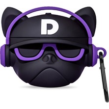 Basias Airpods Pro 3 Kulaklık Uyumlu Silikon Figürlü Kılıf + Kanca