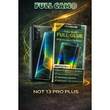 Almanara Project Note 13 Pro Plus Uyumlu 9h Full Glue Tam Kaplama Temperli Cam Ekran Koruyucu (Full Cam)
