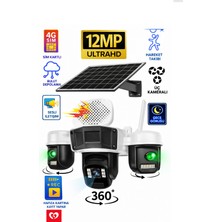 Linas 4g  Solar Panelli 3 Kameralı  Güvenlik Kamerası