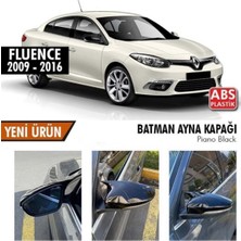 Özgürce Yarasa Ayna Kapağı, Piano Black, 2009-2016, Renault Fluence Uyumlu