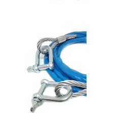 Özgürce 3 Metrelik Çelik Araç Çekme Halatı, 7 Ton Izoleli Güçlü Halat