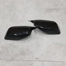 Özgürce Parlak Siyah E60 Uyumlu Yarasa Ayna Kapağı, Abs Plastik, Yüksek Kalite