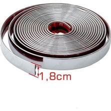 Özgürce Krom Nikelaj Şerit 18 mm 5 Metre, Dayanıklı ve Parlak Kaplama
