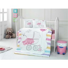 Recos Its A Gırl Pano Kutulu Bebek Nevresim Takımı  - Pembe - 0 - 12 Ay Pembe