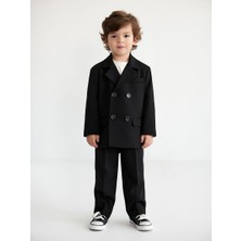 Siyah Oversize Çocuk Takımelbise