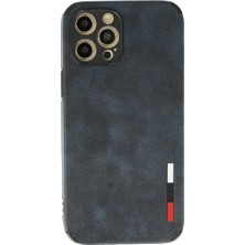 Eco Port iPhone 12 Pro Kılıf Loop Deri Silikon - Lacivert