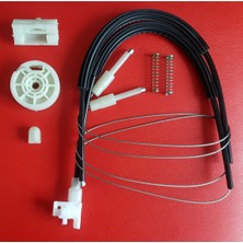 Özgürce Renault Megane 1 Coupe Sağ Cam Kriko Teli ve Tamir Seti