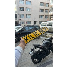 Özgürce Şık Sarı Dekor Plaka, Ev ve Ofis Için Modern Tasarım