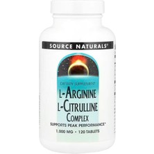 Source Naturals L-Arginine L-Citrulline Nitric Oxide Complex 120 Tablet