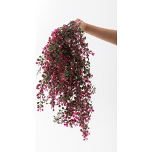 Güleç Yapay Çiçek Yapay Japon Şimşir Sarkan 80 cm 5 Dal Yeşil Kırmızı