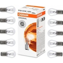 Özgürce 12V 21/5W Stop Ampulleri, 10 Adet, Çift Duy, Tırnak Uyumlu, Güçlü Parlaklık