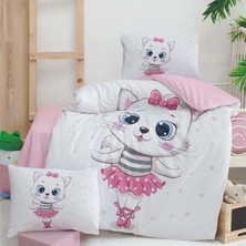 Golden Cute Kıtten Pano Kutulu Bebek Nevresim Takımı - Pembe - 0 - 12 Ay Pembe