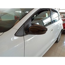 Özgürce Parlak Siyah Yarasa Ayna Kapağı, Volkswagen Polo 6r (2009-2014) Uyumlu