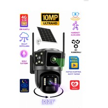 Linas 4g  Solar Panelli  2 Kameralı Güvenlik Kamerası