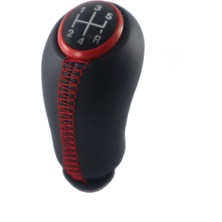 Özgürce Kırmızı Çerçeveli Deri Vites Topuzu Renault Clio 4 Için Şık ve Konforlu