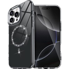 Eco Port iPhone 15 Pro Max Live Diamond Magsafe Kapak - Siyah