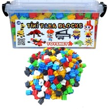 Oyuncakzade Tik Tak ve Yapı Blokları Eğtici Oyuncaklar 500 Parça 6 Renk Blok Set Eğitici Geliştirici Tiktak