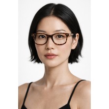 Bappir Selora Leopar Çerçeve Popüler Mavi Işık Korumalı Blue Block Şeffaf Ekran Gözlüğü – Modern Dikdörtgen