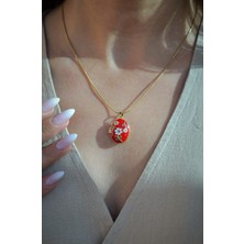 Sacce Scarves & Accessories Çiçekli Vintage Kapaklı Fotoğraf Konulabilir Çelik Kolye