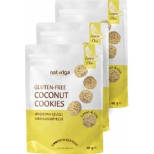 Naturiga 3'lü Limon & Chialı Hindistan Cevizli Yumuşak Kurabiye 40GR