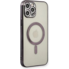 Eco Port iPhone 12 Pro Kılıf Magneticsafe Lazer Silikon - Siyah