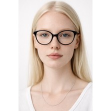 Bappir Lume Mavi Işık Gözlüğü – Siyah Kedi Gözü 49 mm