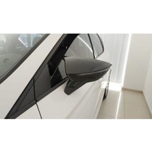 Özgürce Seat Leon Mk3 2017-2020 Batman Yarasa Ayna Kapağı Piano Black