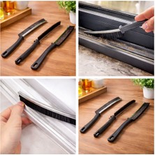 Moda Ozy 3 Adet Çok Amaçlı Multi Ince Temizlik Fırçası Derz Arası Banyo Mutfak Lavabo Detay Temizleme Fırçası