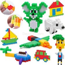 Oyuncakzade Tik Tak 500 Parça Yapı Oyuncak Eğitici Yapı Blokları Erkek Kız Çocuk Eğitici Oyuncak