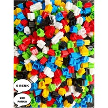 Oyuncakzade Tiktak Bloklar 250 Parça 6 Renk Eğitici Çıt Çıt Oyuncak Eğitici Tik Tak Yapı Oyuncakları LEGO