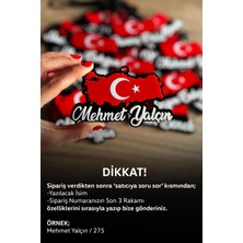 Özgürce Kişiye Özel Bayraklı Dikiz Aynası Süsü, Şık ve Özel Tasarım