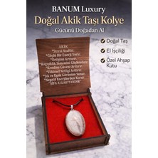 Doğal Akik Taşı Kolye