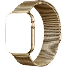 Lisinya Paslanmaz Çelik Watch 10 Uyumlu Kaliteli Kordon Altın Renk 42-44-45-49MM