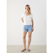 Lc Waikiki Yeni Sezon Boyfriend Fit Desenli Kadın Jean Şort