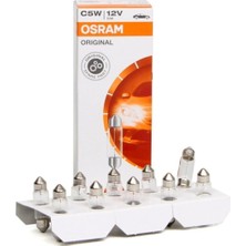 Özgürce 12V 5W Sofit Ampul 36MM, 10'lu Paket, Güçlü ve Dayanıklı Işık Kaynağı