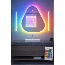 Digital Hayat Amorf Asimetrik Duvar Aynası 72X72 cm Modern Dekoratif Salon Antre Banyo Aynası Kararma Yapmaz