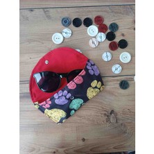 TUYLUTUKKAN 18×9 cm Pati Desenli El Yapımı Şirin Mi Şirin Gözlük Kılıfı